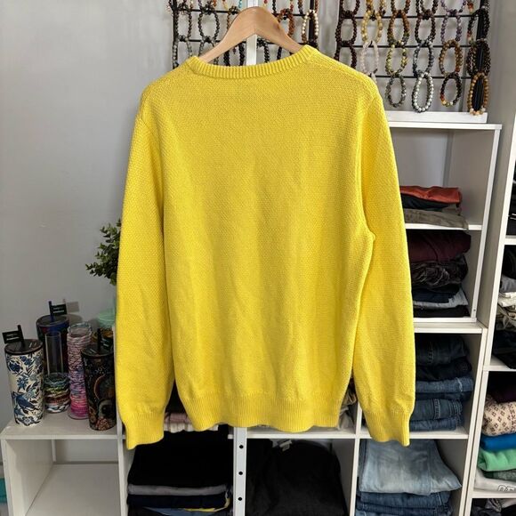 J. Crew Yellow Crewneck Sweater Classic Knit - Picture 6 of 7